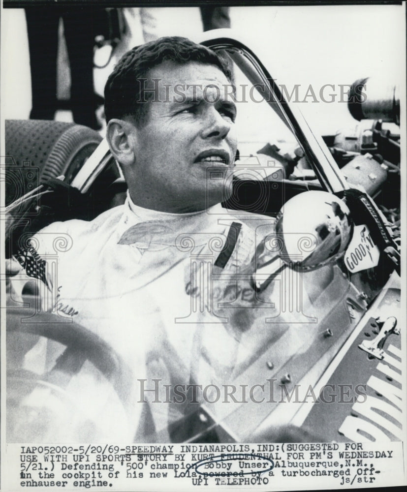 1969 Indianapolis 500 Champion Bobby Unser - Historic Images