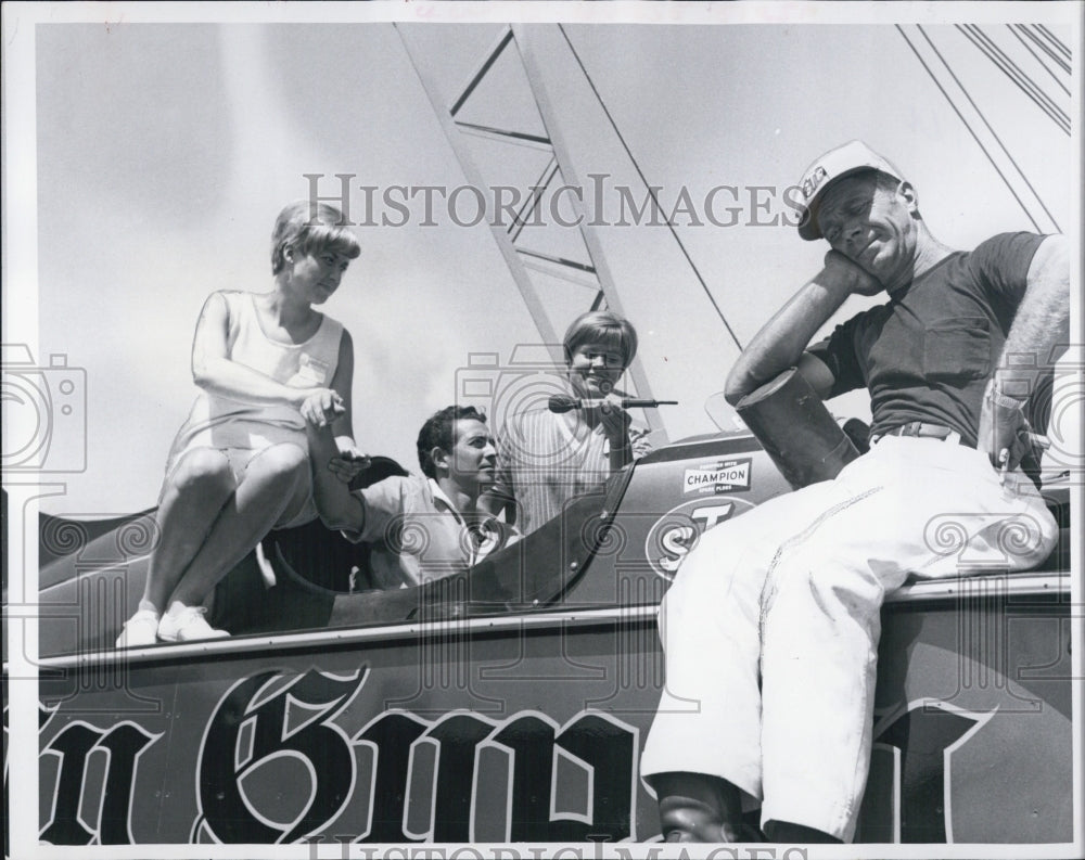 1967 Jim Ranger Seated on his boat - Historic Images