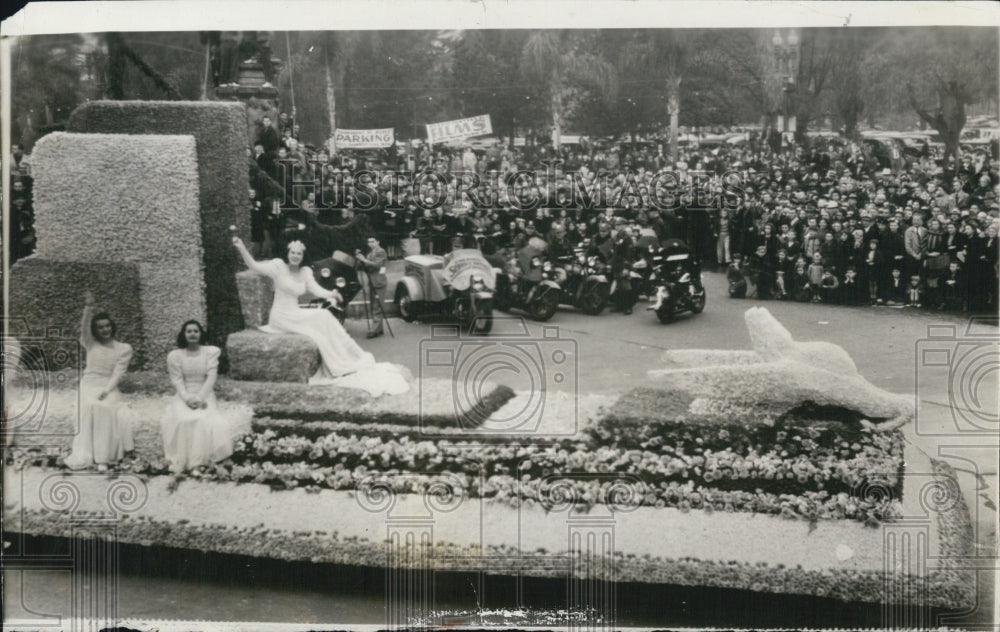 1940 Press Photo Margaret Huntley Tournament of Roses Queen - Historic Images