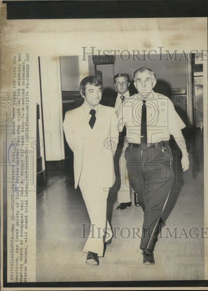 1976 Salvatore Soli guilty first degree murder John S. Knight - Historic Images