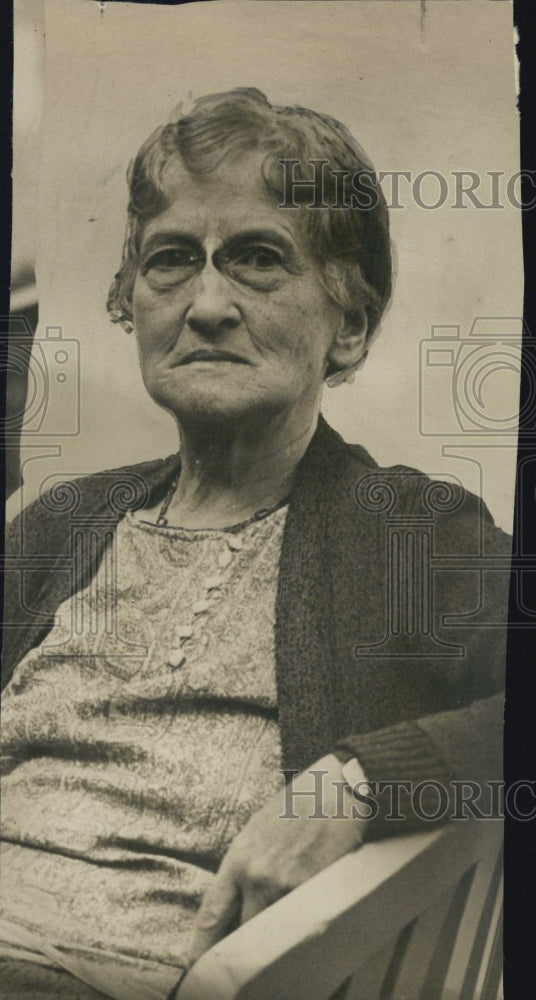 1936 Press Photo Poet, Editor, Scholar, and Lit. Critic Harriet Monroe - Historic Images