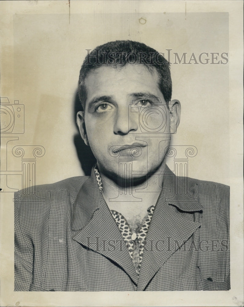 1955 Mugshot of Criminal Michael Morabito After Capture - Historic Images