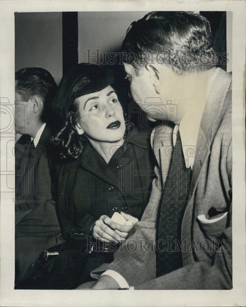 Press Photo Mrs. Ruth Zatz, Sen. Beiber - Historic Images