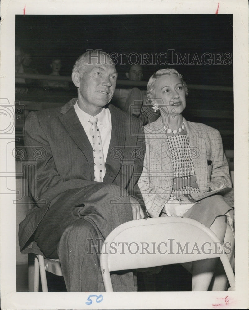 1964 Bill Dickey and wife with the New York Yankees - Historic Images