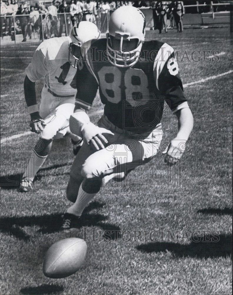 1970 Dave Wentworth Defensive End, Air Force Quarterback Bob Parker - Historic Images