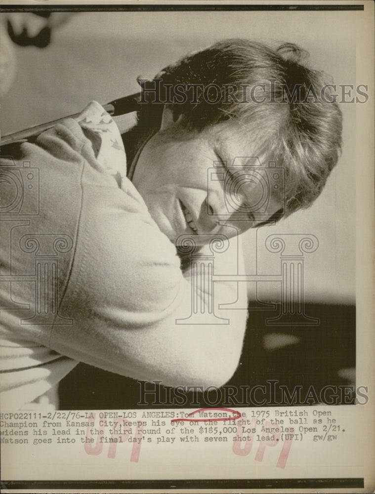 1976 Tom Watson, golfer. - Historic Images