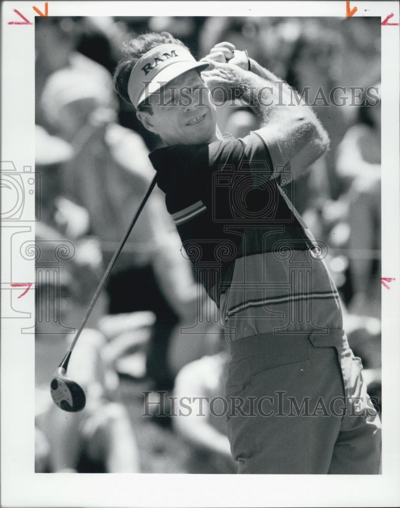 1990 Press Photo Tom Watson in the Western Open. - Historic Images