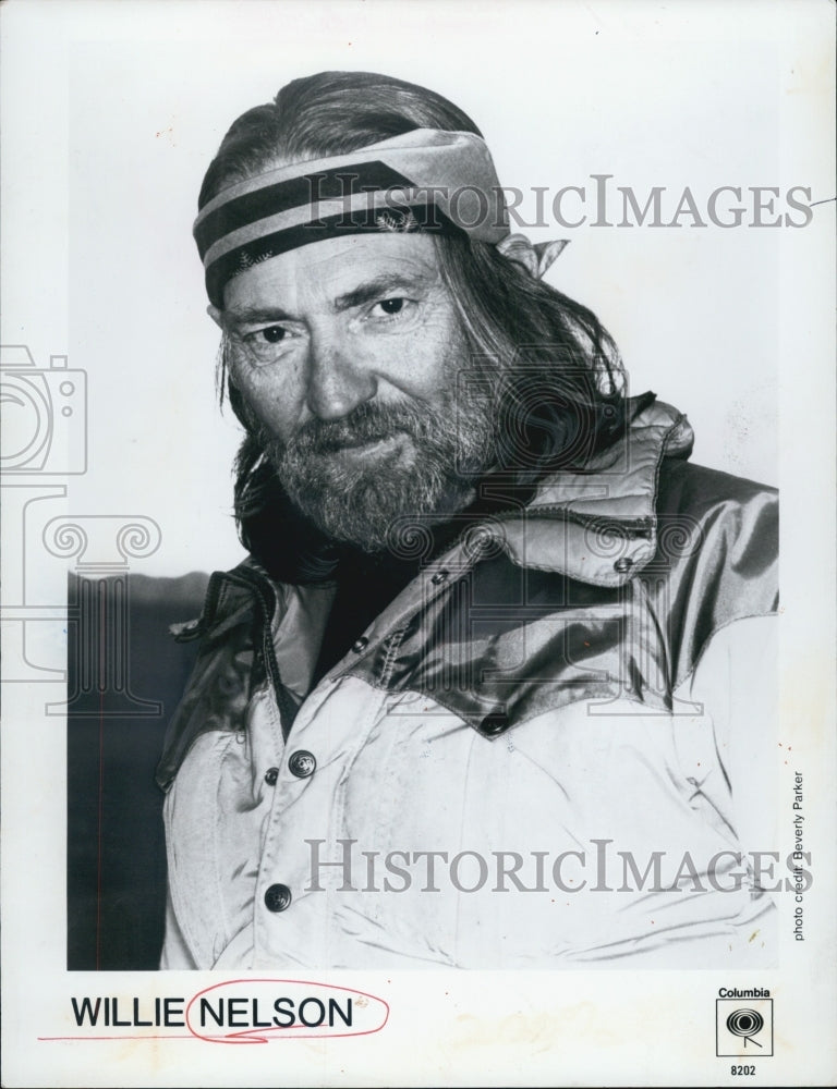 1982 Press Photo Willie Nelson Singer Musician - Historic Images