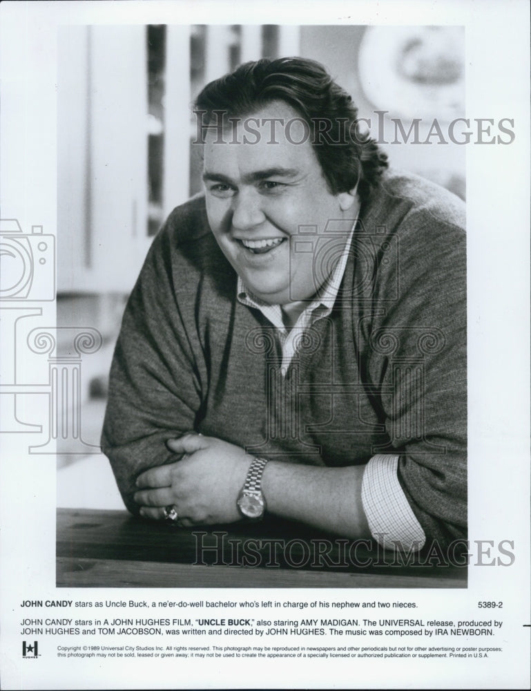 1990 Press Photo John Candy/Canadian Actor/Comedian - Historic Images