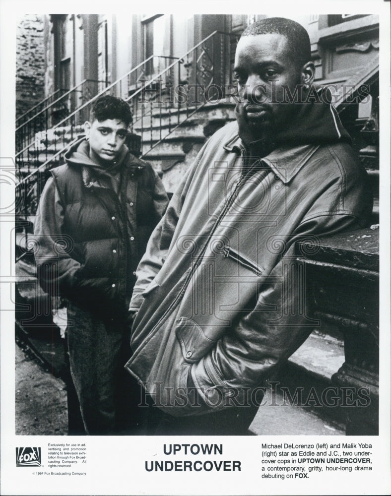 1994 Press Photo Michael DeLorenzo/Malik Yoba/Actor/Director/Musician - Historic Images