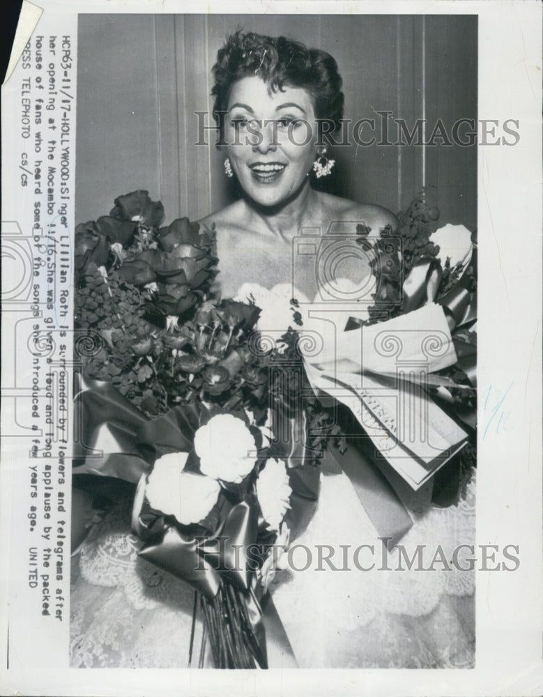 1955 Lillian Roth/Singer - Historic Images