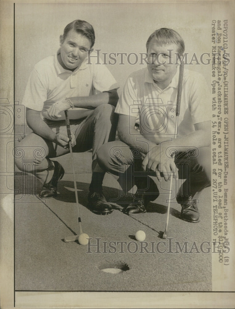 Press Photo Milwaukee open, Dean Beman, Bethedsda and Don - Historic Images