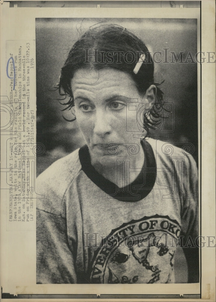 1976 Peg Neppel in ATAW National Track &amp; Field Champoinships - Historic Images