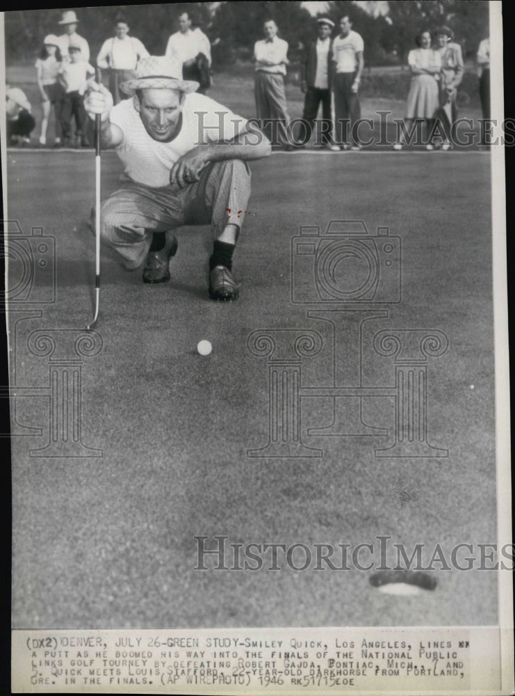 1946 Golfer Smiley Quick Los Angeles National Public Links - Historic Images