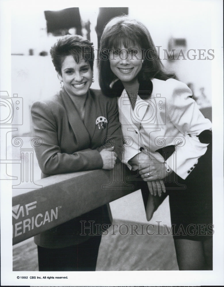 1992 Press Photo Mary Lou Retton Michele Lee. - Historic Images