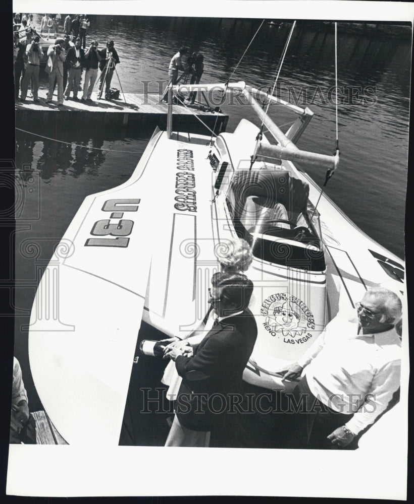 1979 Press Photo Christening Miss Circus Circus - Historic Images