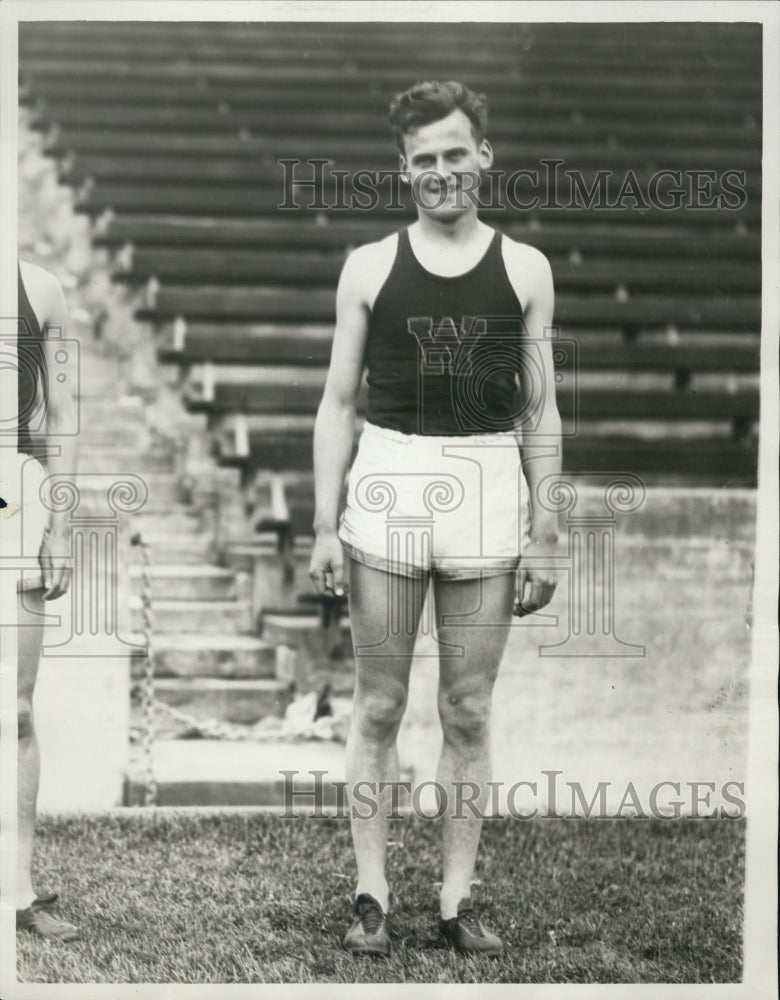 1990 Press Photo Graham Smith Track Runner 440 Dash - Historic Images