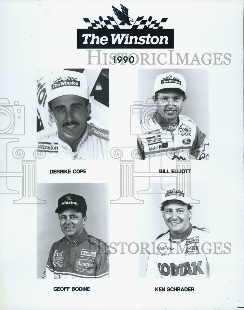 1990 Press Photo The Winston Cup drivers - Historic Images