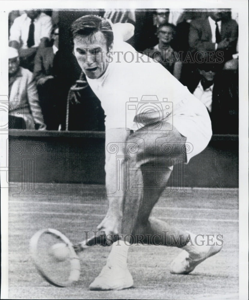 1967 Yugoslavia&#39;s Nicola Pilic In Action at Wimbledon - Historic Images