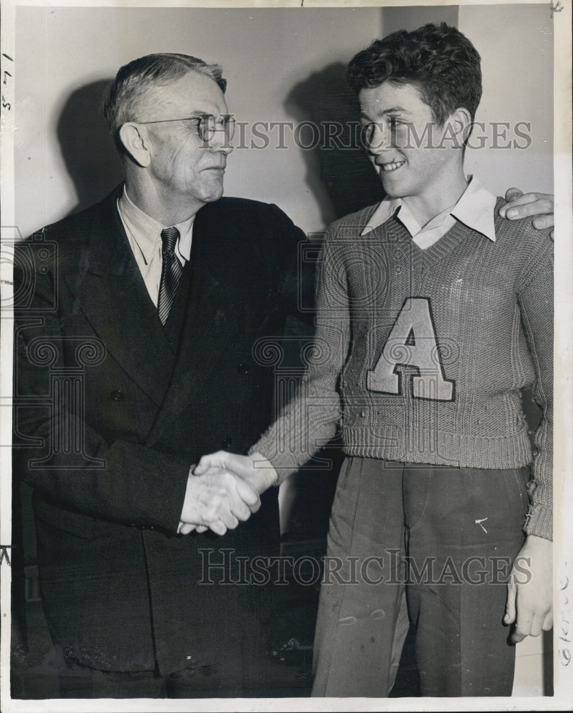 1946 Coach Tubby Graves and Champion Bobbie Peek - Historic Images