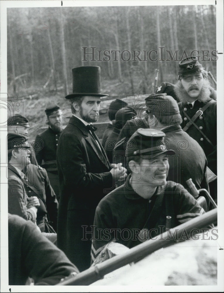 1988 Press Photo Sam Waterston Actor Gore Vidal&#39;s Lincoln Mini-Series - Historic Images