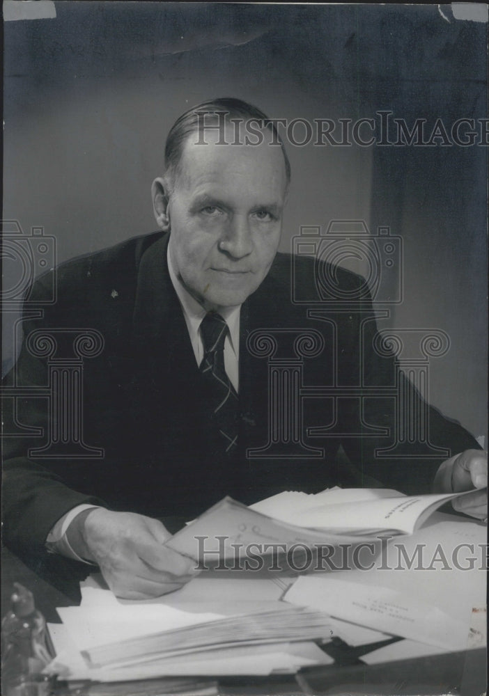 1945 Press Photo James C. Bassford Assistant To President - Historic Images