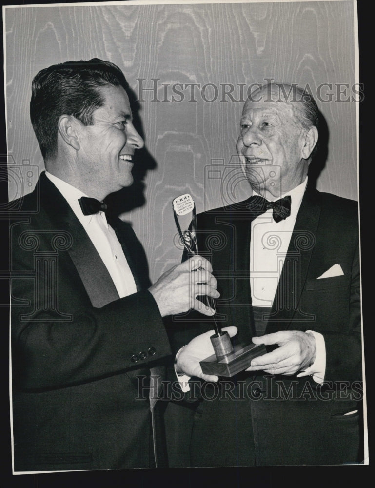 1966 Comedian Bert Lahr Buster Keaton TV Award &amp; Bill R. Jones - Historic Images