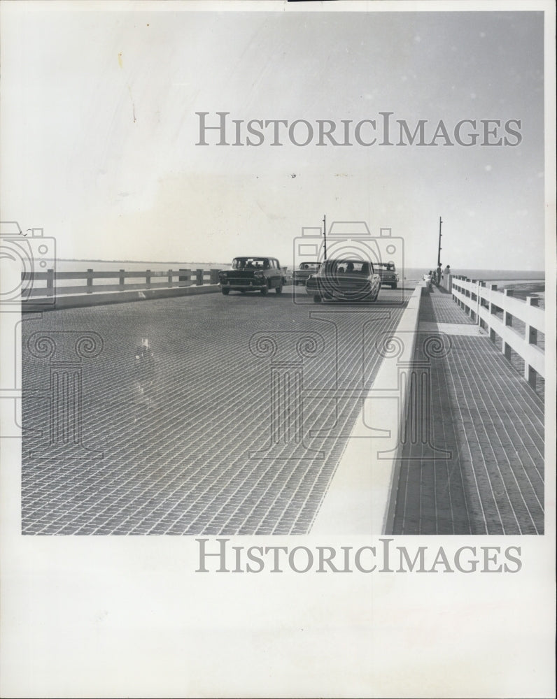 1964 Dunedin Beach Causeway Bridge Traffic - Historic Images