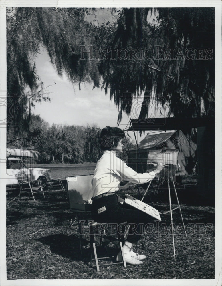 1966 Florida Spring Arts Fiesta artists - Historic Images