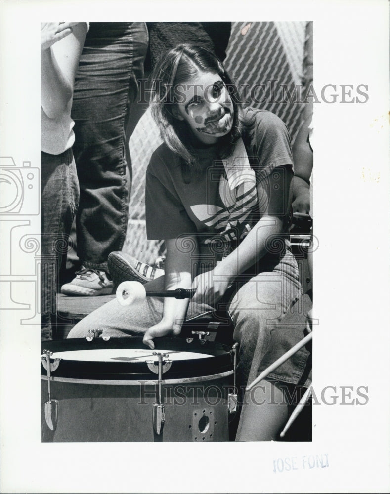 1983 Press Photo Michelle Wagner The Wizzards band Very Special Arts Festival - Historic Images