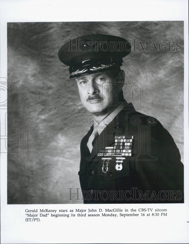 1993 Press Photo American Actor Gerald McRaney Starring In &quot;Major Dad&quot; CBS-TV - Historic Images