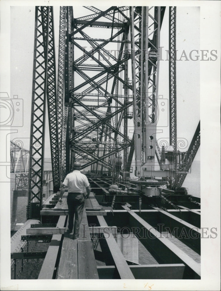 1970 second Skyway span Pinellas Manatee Counties nearing completion - Historic Images