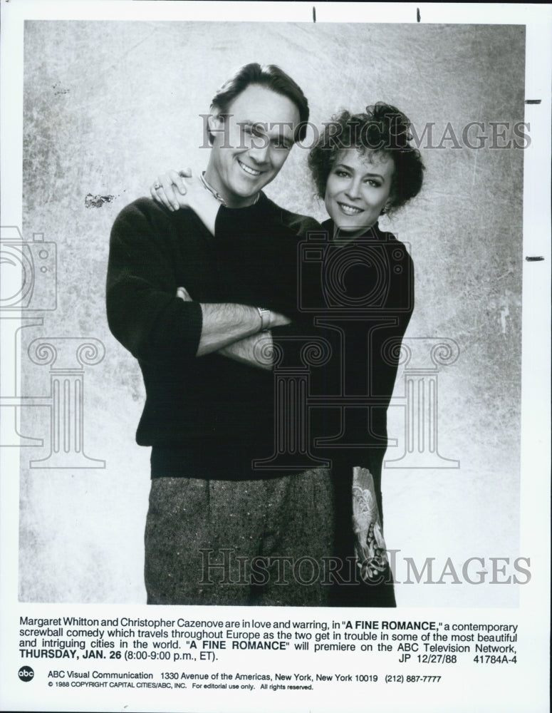 1988 Press Photo Series A Fine Romance Margaret Whitton Christopher Cazenove - Historic Images