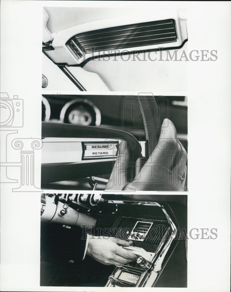 Press Photo Automobile Radios Closeup Shots - RSG28655 - Historic Images