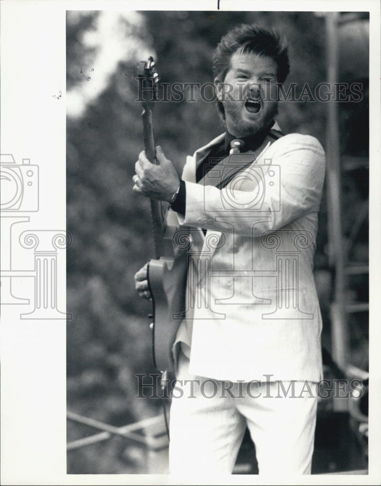 1987 Press Photo Gospel Musician Larry Howard At Chicago Gospel Music Festival - Historic Images