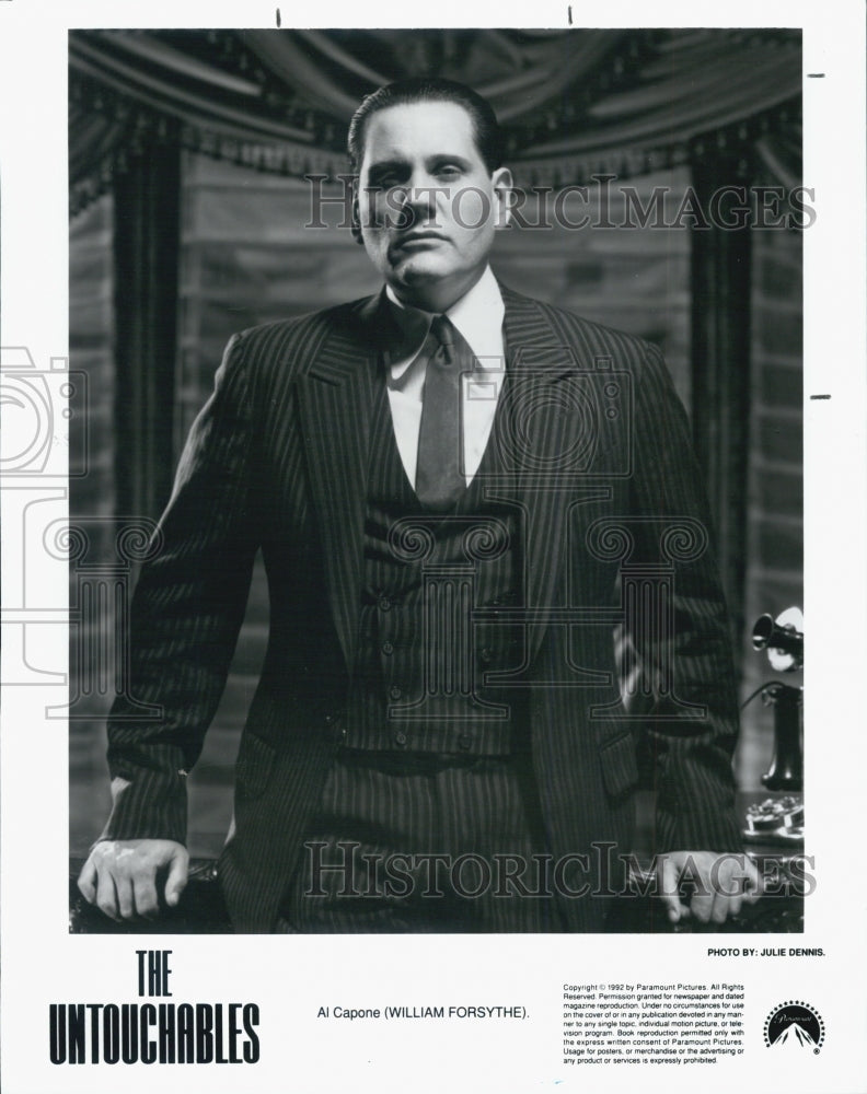 1993 Press Photo Al Capone Actor The Untouchables - Historic Images