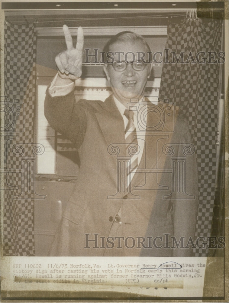 1973 Henry Howell Lt Governor Virginia After Casting Vote - Historic Images