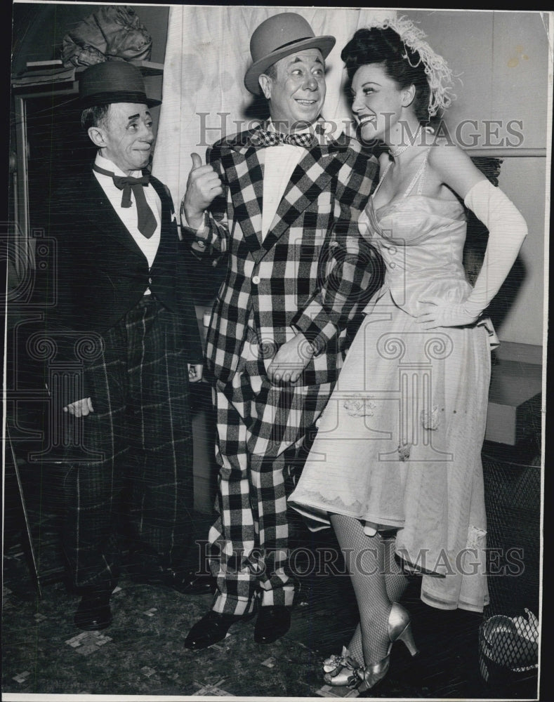 1948 Bobby Barry Actor Bert Lahr Fay McKenzie Actress Burlesque Play - Historic Images