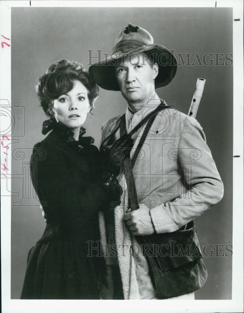 1986 Press Photo Kerrie Keane and David Carradine in &quot;Kung Fu: The Movie&quot; - Historic Images