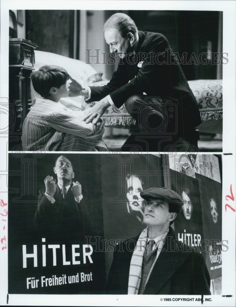 1985 Press Photo Graham McGrath and Rutger Hauer Star In Inside the Third Reich - Historic Images