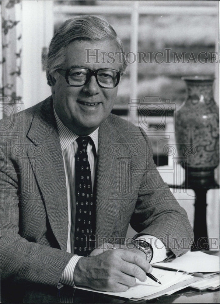 Press Photo Sir Geoffrey Howe, British Secretary of State And Parliment Member - Historic Images