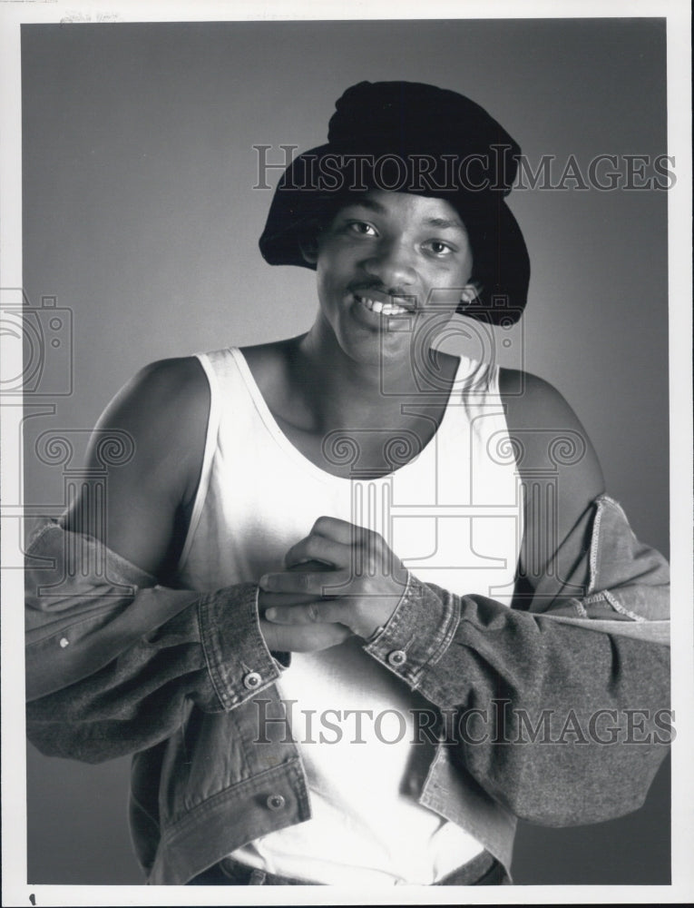 1991 Press Photo Fresh Prince Of Bel-Air Series Actor Will Smith - Historic Images