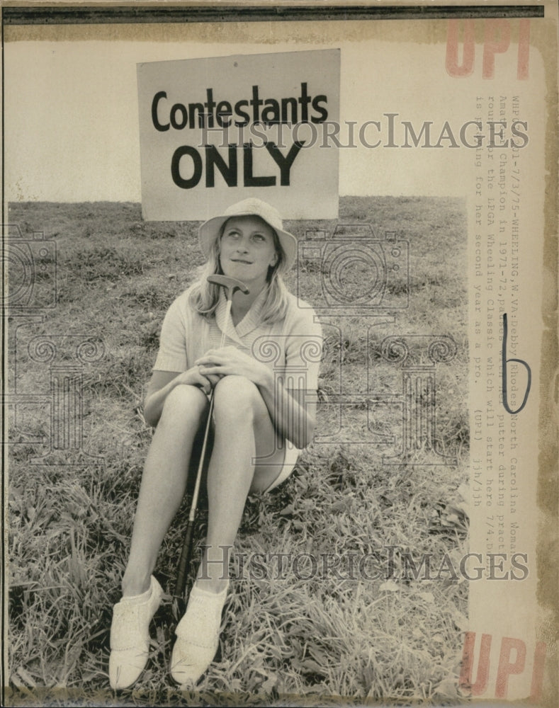 1975 Debby Rhodes Amateur Golf Champion  During LPGA Wheeling Classc - Historic Images