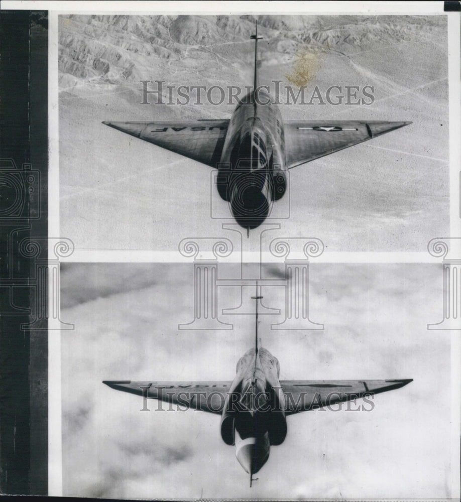 1955 Press Photo F102A/Airplane/Wasp Waist - RSG29493 - Historic Images