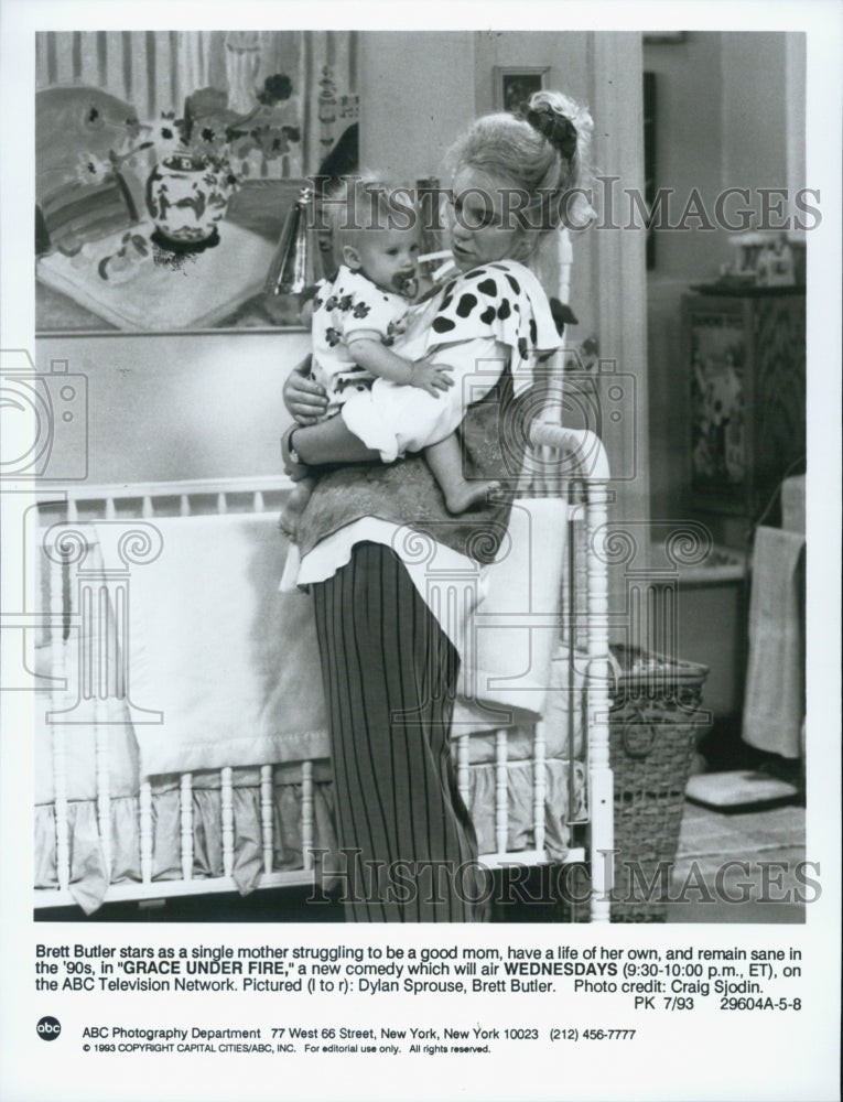 1993 Press Photo Brett Butler in &quot;Grace Under Fire.&quot; - Historic Images