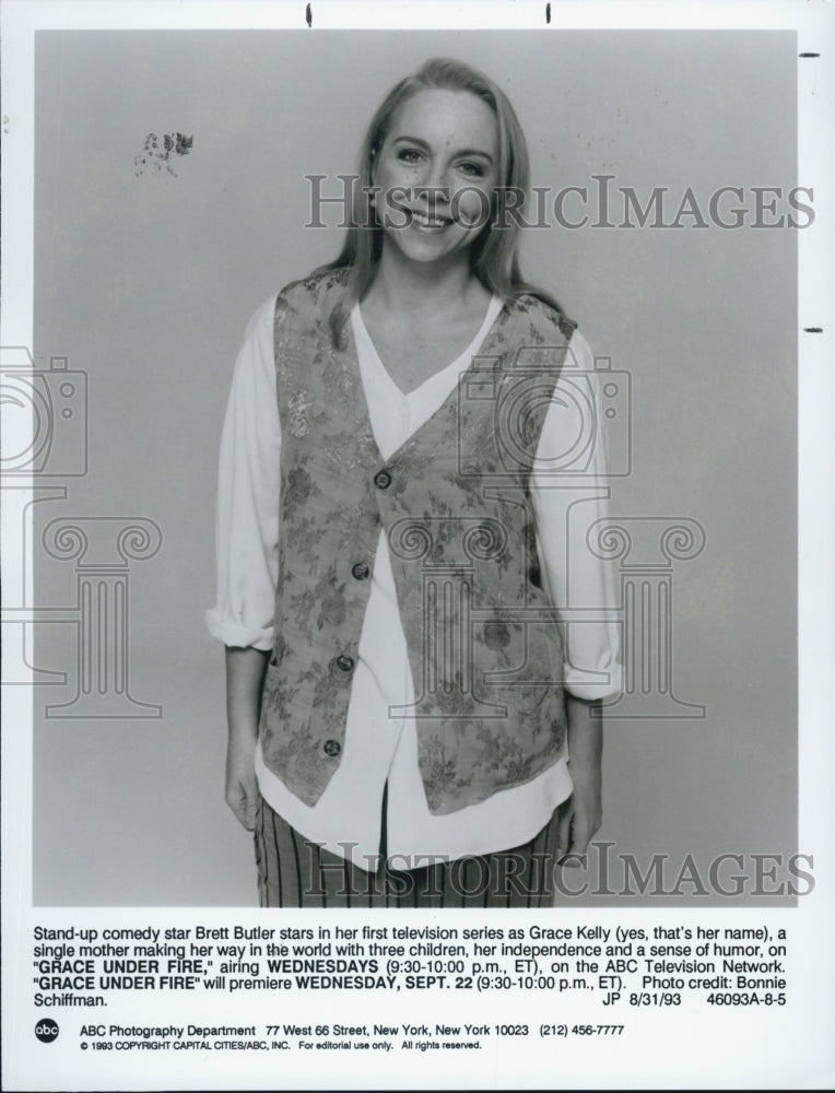 1993 Press Photo Brett Butler in &quot;Grace Under Fire.&quot; - Historic Images