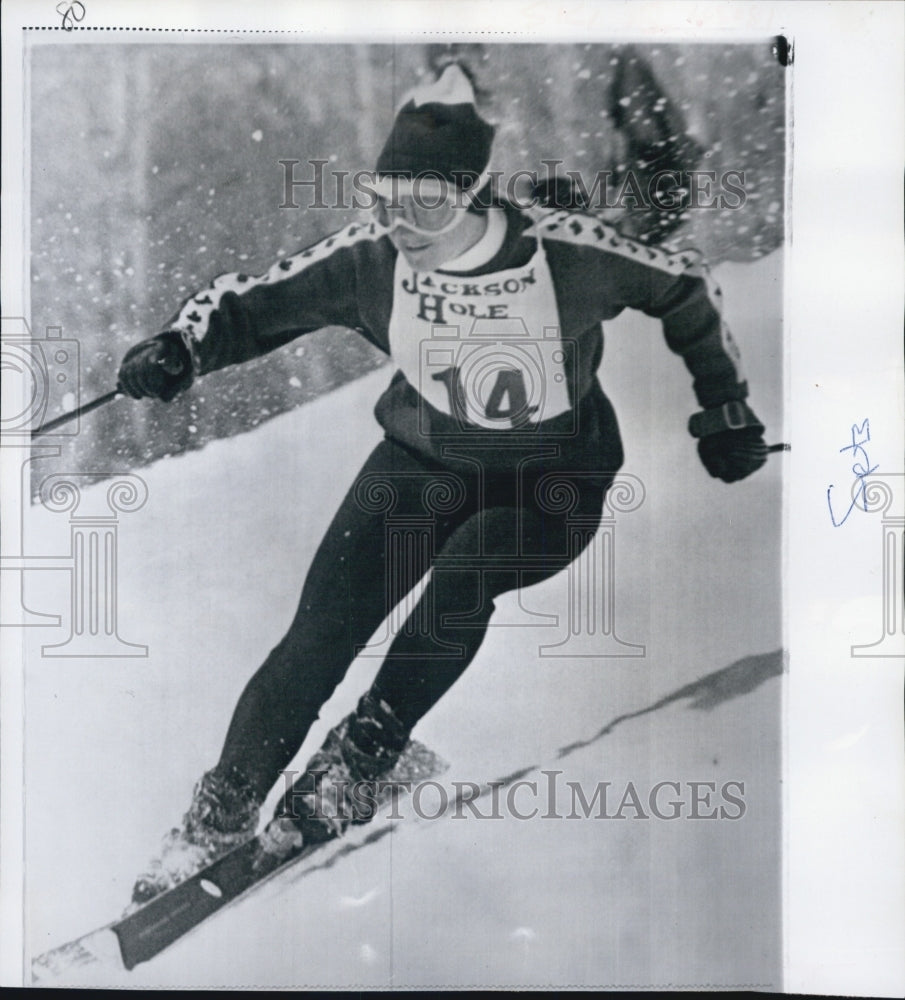 1967 Press Photo Nancy Greene, Canadian skier. - RSG29773 - Historic Images