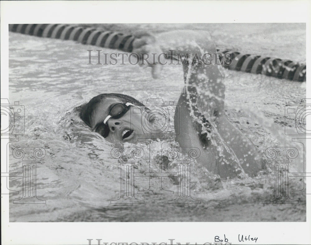 1988 Press Photo Bob Utley/Lakewood Swimming Coach - Historic Images