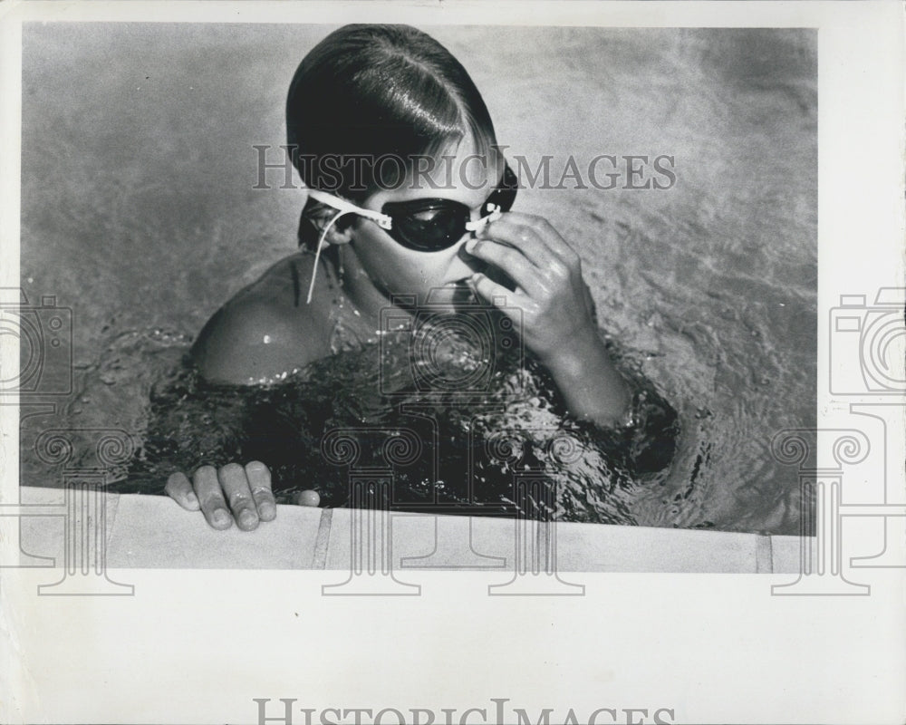1981 Press Photo Bob Utley 10 Year Old Swimmer St. Petersburg Florida - Historic Images