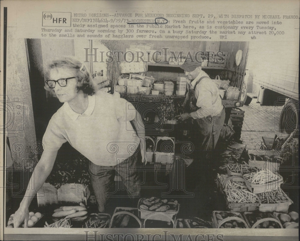 1973 Fresh Fruit/Vegetable Public Market/Rochester New York - Historic Images